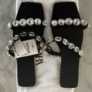 Embellished Flat Sandal